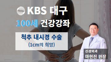 척추 내시경 수술(1cm의 희망)